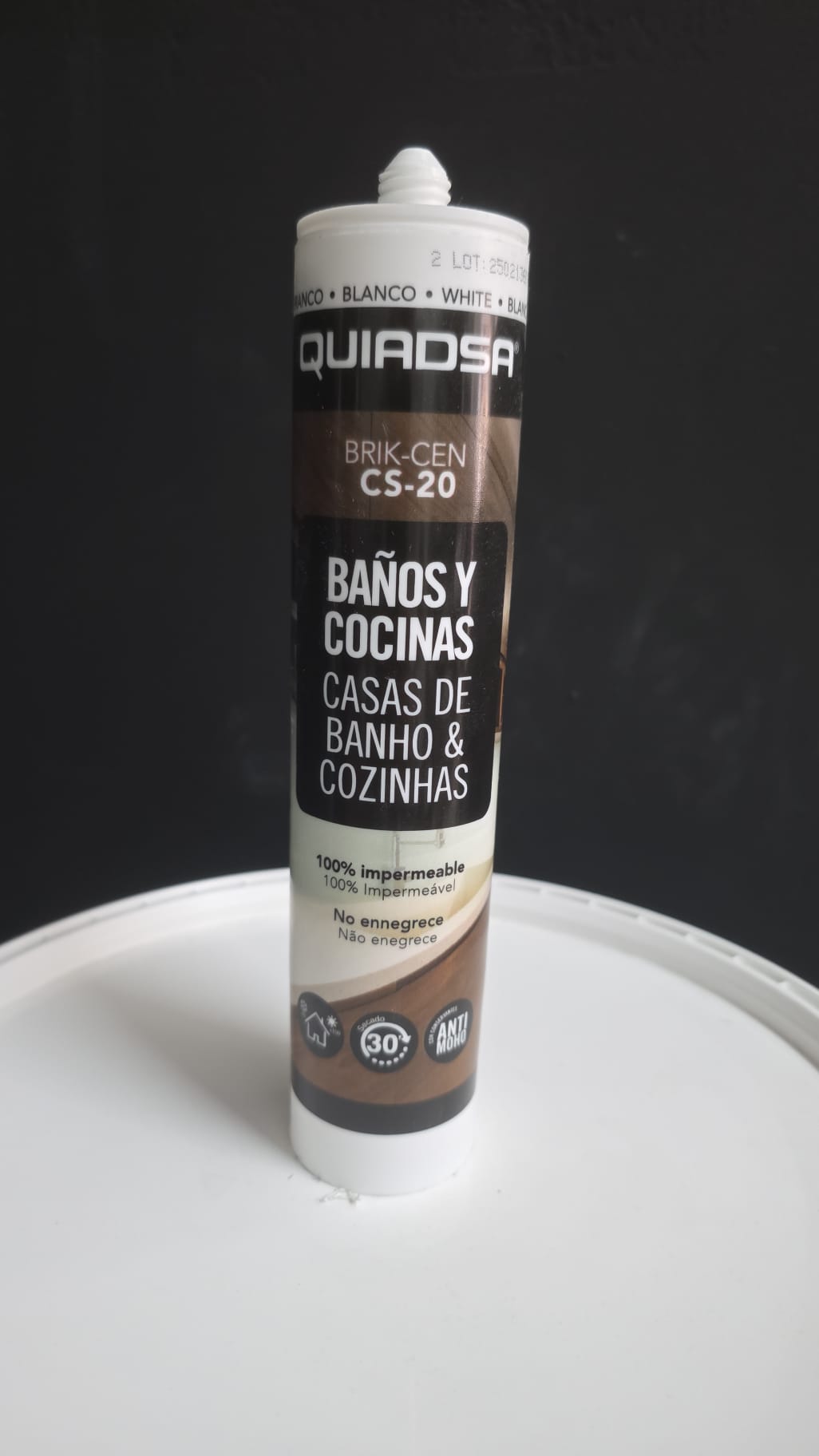 Silicona Quiadsa Brik-Cen CS-20 (Baños y Cocinas)