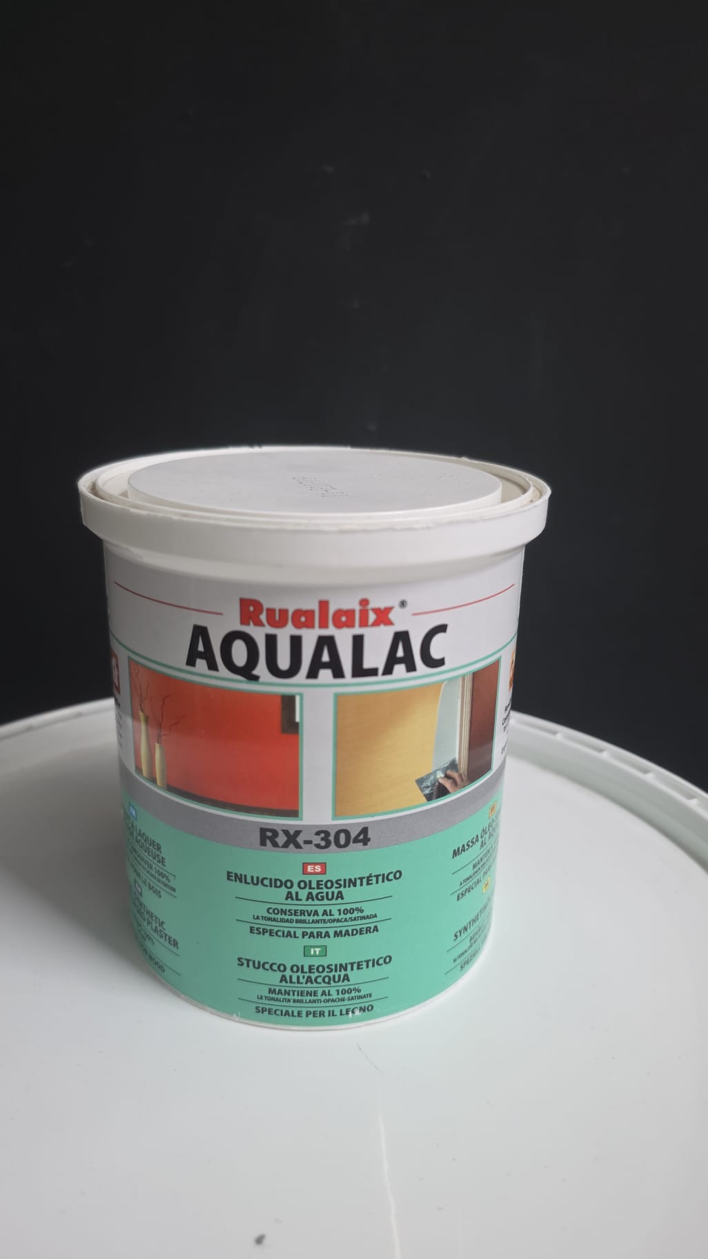 Rualaix Aqualac RX-304 Enlucido Oleosintético al Agua 1kg