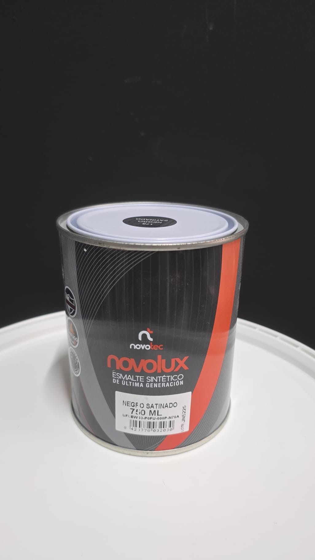 Esmalte Sintético Novolux - Negro Satinado (750 ml)