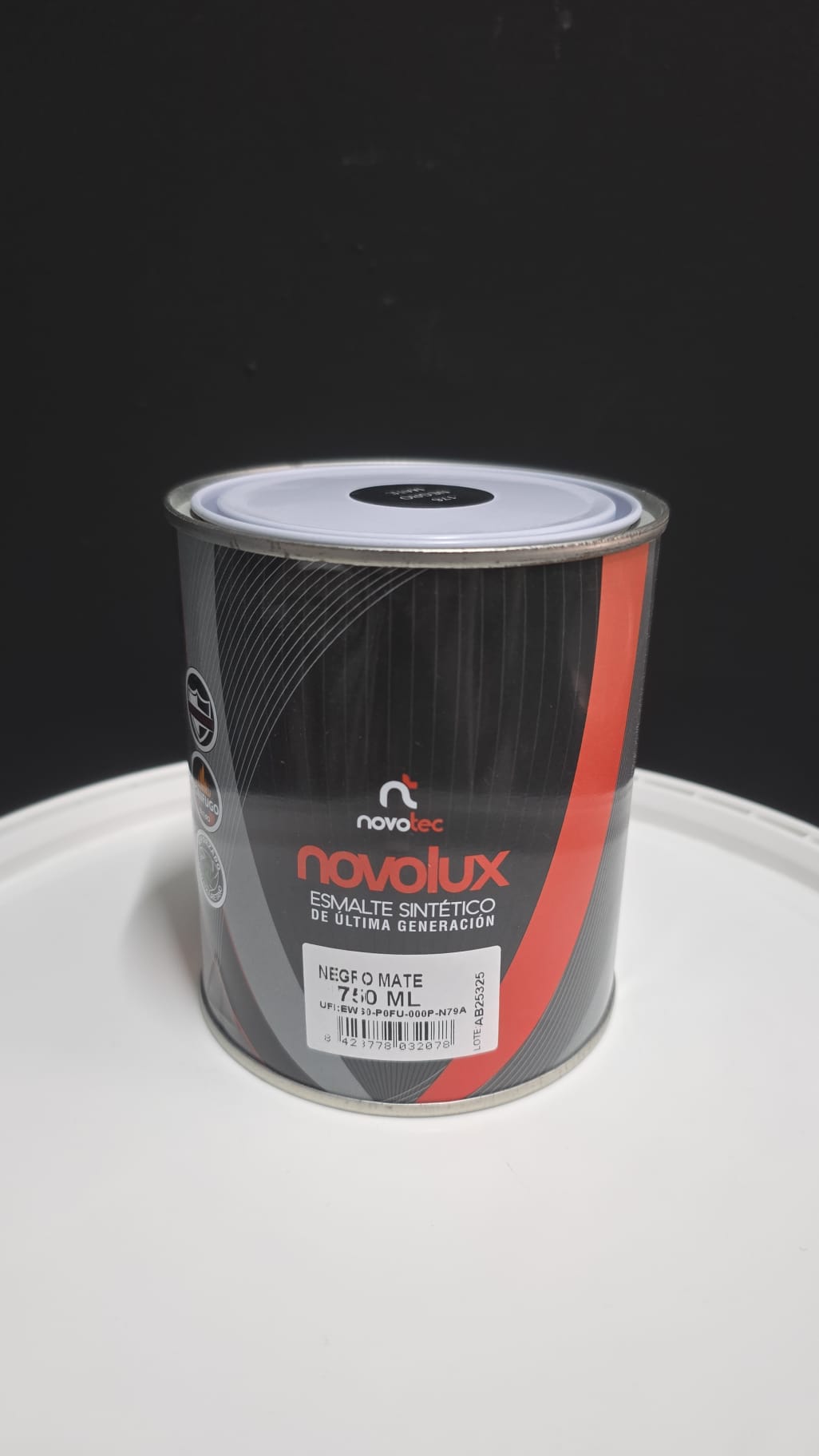 Esmalte Sintético Novolux - Negro Mate (750 ml)