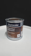 Procolor Procobar Satinado 250 ML - Barniz Sintético con Poliuretano-Roble Oscuro