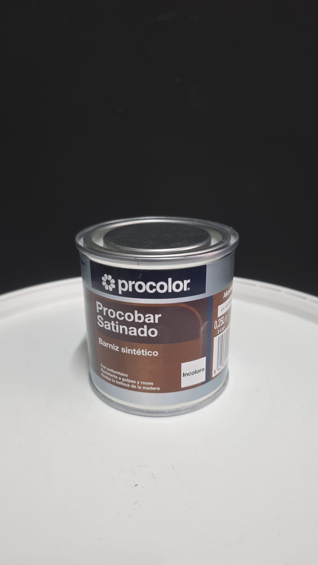 Procolor Procobar Satinado (250 ml)  – Barniz Sintético para Madera*-Incoloro