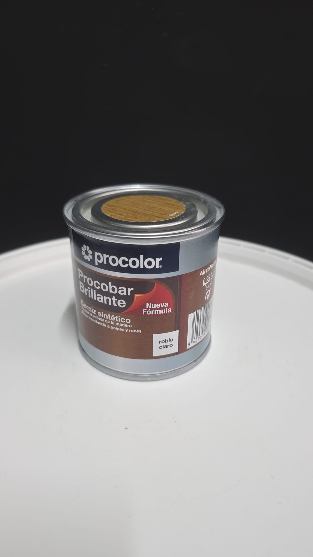 Procolor Procobar Brillante (250 ml) – Barniz Sintético- Roble Claro